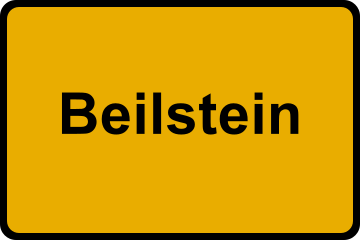 Ortsschild Beilstein