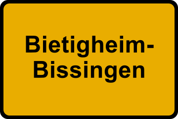 Ortsschild Bietigheim-Bissingen