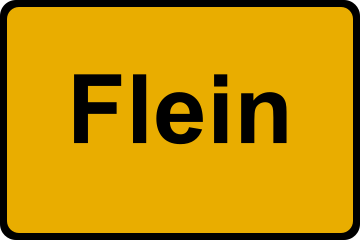 Ortsschild Flein
