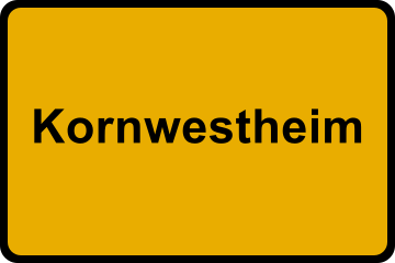 Ortsschild Kornwestheim