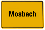 Ortsschild Mosbach