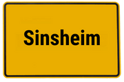 Ortsschild Sinsheim