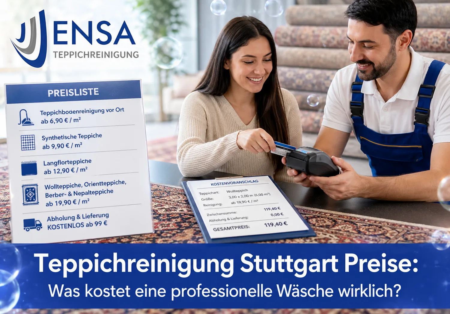 Teppichreinigung Stuttgart Preise: Was kostet eine professionelle Wäsche wirklich?