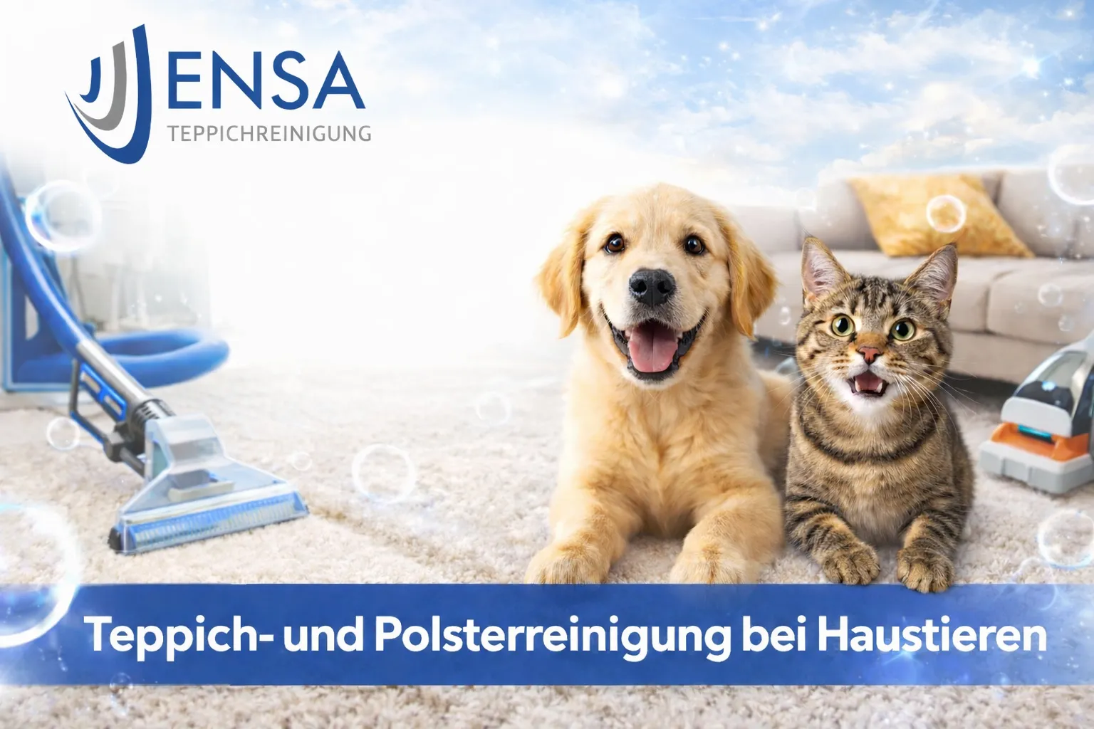 Tierhaare, Gerüche und Flecken? So bleibt Ihr Zuhause hygienisch trotz Hund und Katze