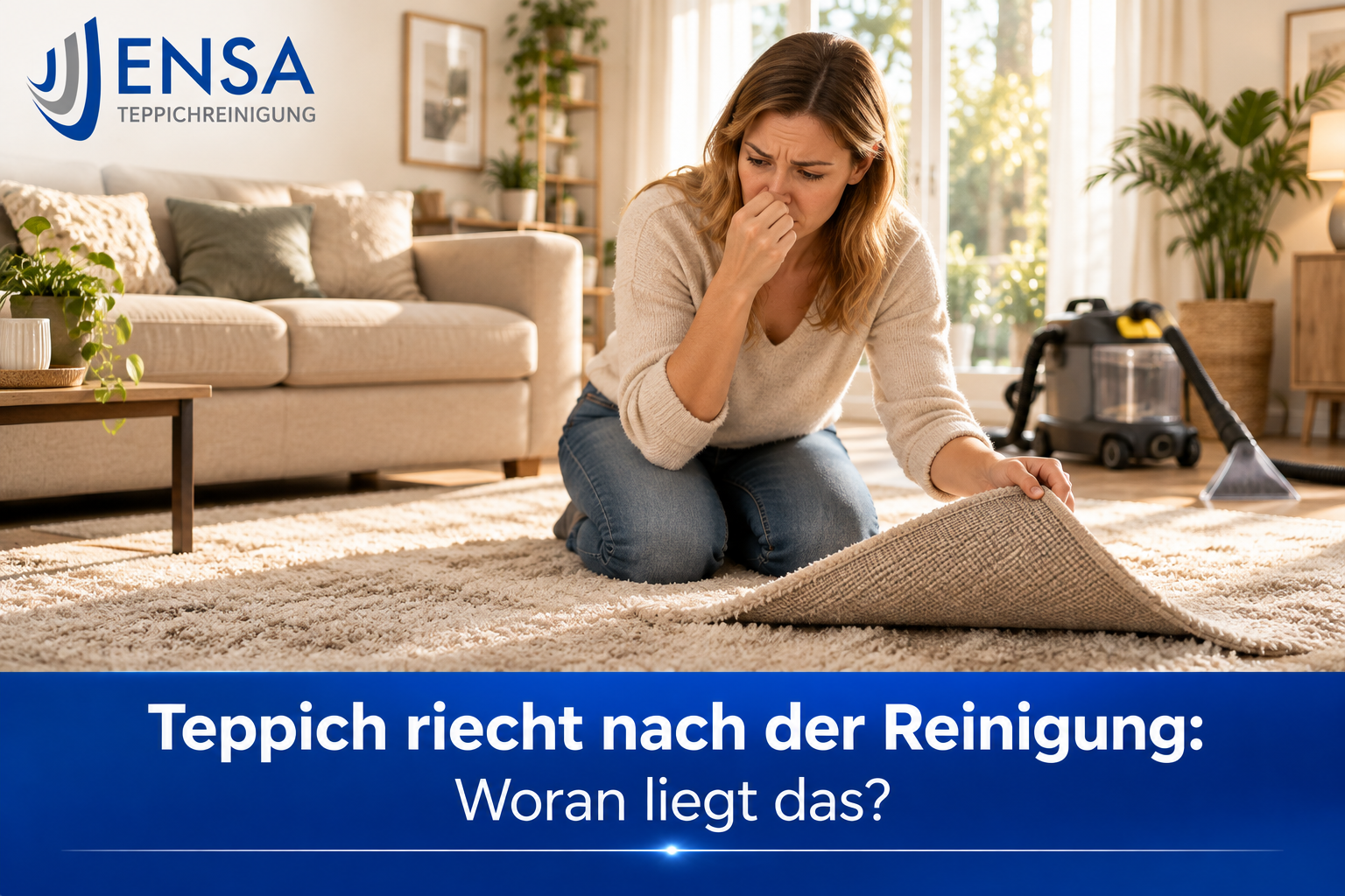 Teppich riecht nach der Reinigung: Woran liegt das?